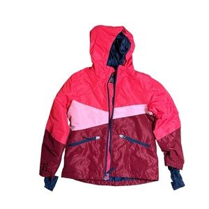 NWT CRIVIT Kids Pink Hooded Winter Ski Jacket Waterproof 8–10Y